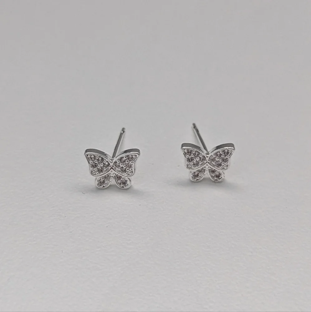.925 Butterfly Earrings